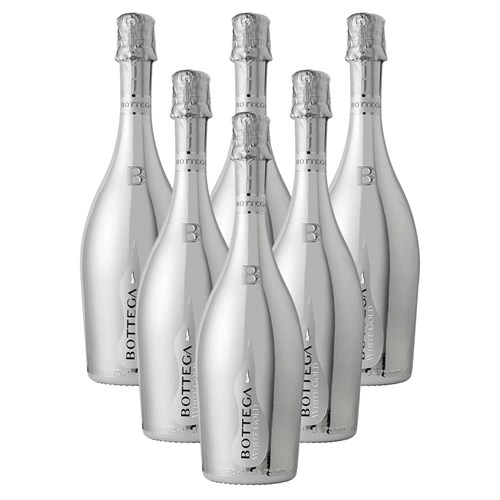 Crate of 6 Bottega White Gold Pinot Nero Spumante Brut Prosecco